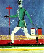Kazimir Malevich running man Germany oil painting artist